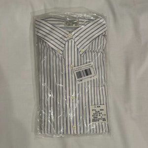 COPY - LL Bean Blue Strip button down - 17.5 neck